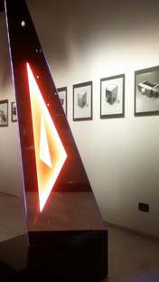 Deep Space New Light Totem Nanda Vigo exhibition at SpazioFMG
