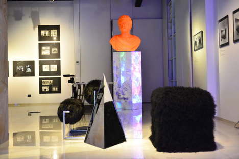 Deep Space New Light Totem Nanda Vigo exhibition at SpazioFMG
