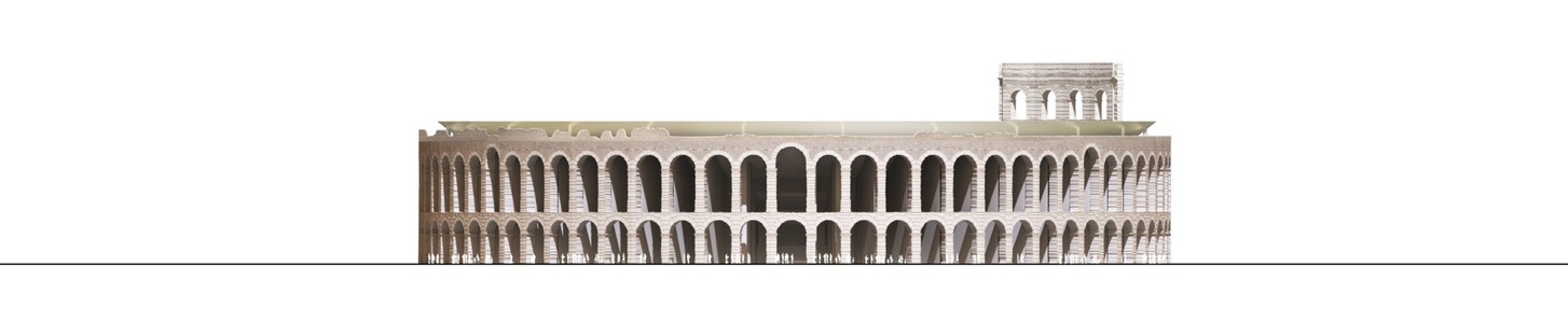 gmp and sbp New roof over the Arena in Verona
