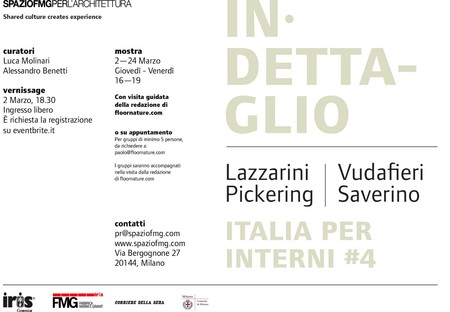 Italia per Interni #4 exhibition at SpazioFMG Lazzarini Pickering  Vudafieri Saverino
