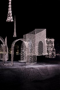 Lace becomes an Urban Landmark in Choi+Shine Architects’ installations 
