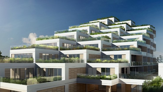 Aquabella and Aqualuna are two residential projects by 3XN Architects in Toronto
