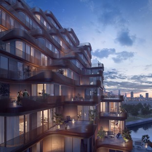 Aquabella and Aqualuna are two residential projects by 3XN Architects in Toronto
