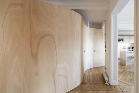 Toledano + architects Wood Ribbon interior design in Paris
