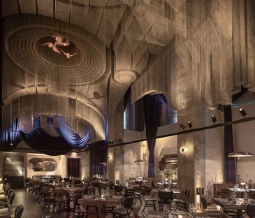 Tresoldi sculpture for Cathédrale - Moxy East Village Hotel by the Rockwell Group
