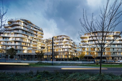 Christophe Rousselle Architecte Courbes residential buildings in Colombes, France
