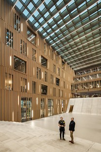 IttenBrechbühl Architects designs Scott Sports headquarters in Givisiez, Switzerland
