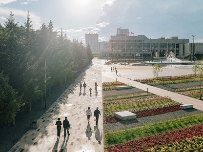 The DROM studio transforms a monotonous square - Azatlyk Square - into a lively public space
