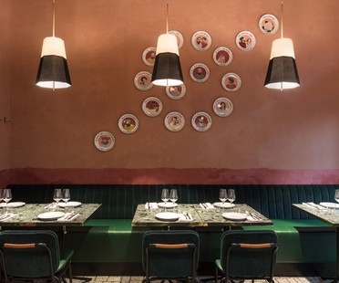 Vudafieri-Saverino Partners RØST interior design for a restaurant in Milan
