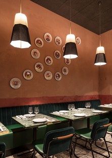 Vudafieri-Saverino Partners RØST interior design for a restaurant in Milan
