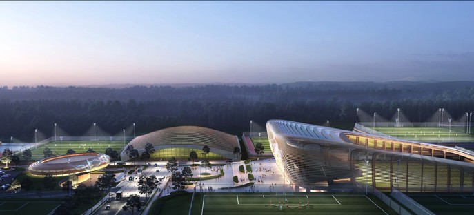 UNStudio's design for the Korean National Football Centre in Seoul comes out on top
