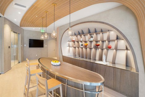 Iosa Ghini Associati interior design of the Brickell Flatiron in Miami
