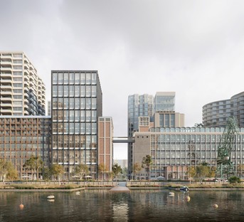 Powerhouse Company works in collaboration with SHoP Architects, Office Winhov, Mecanoo and Crimson on a new masterplan for Rijnhaven, Rotterdam

