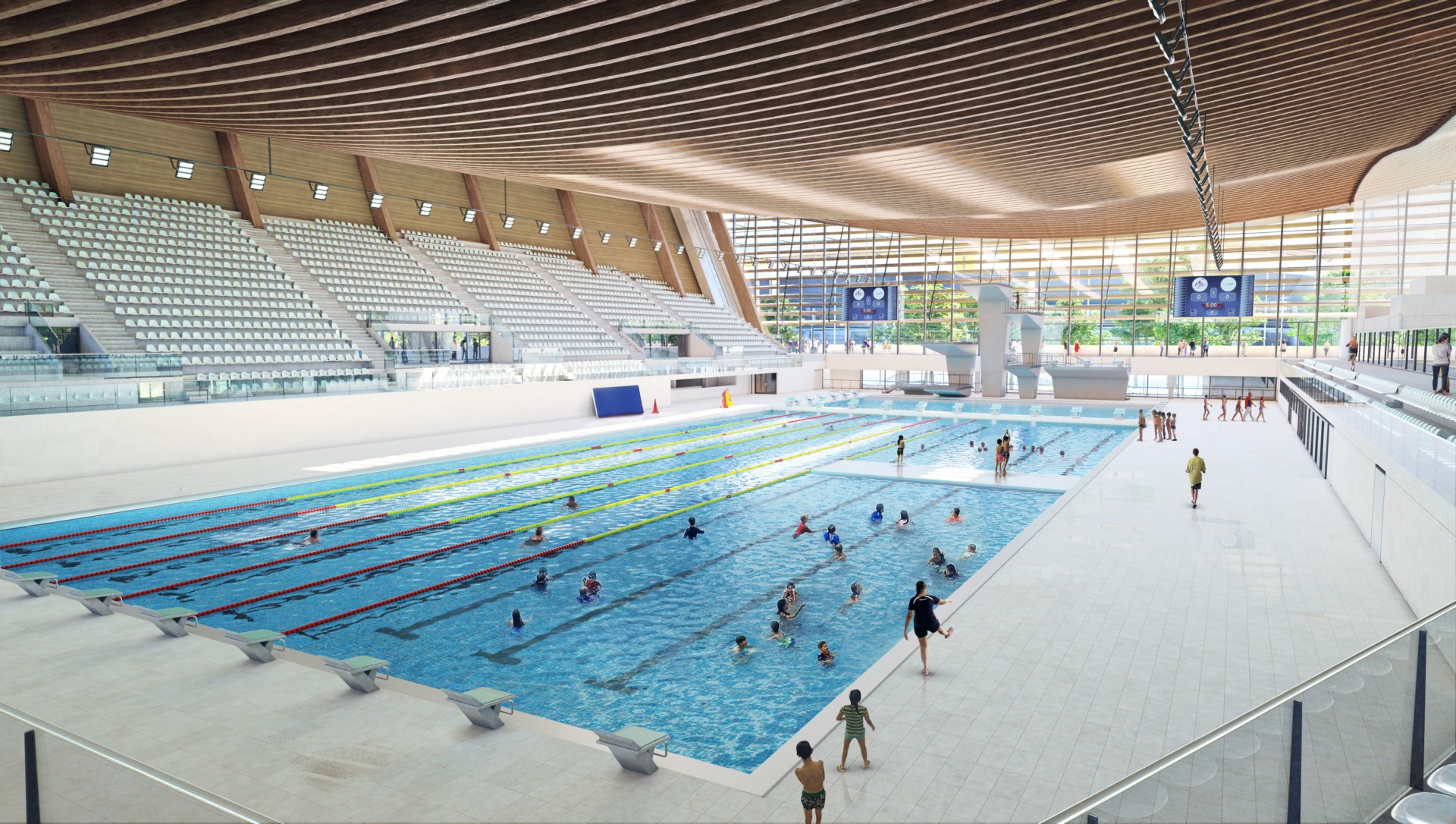 VenhoevenCS Ateliers 2/3/4/ Aquatic Centre for the Paris 2024 Olympics