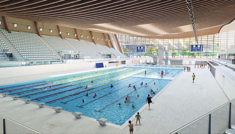 VenhoevenCS + Ateliers 2/3/4/ Aquatic Centre for the Paris 2024 Olympics
