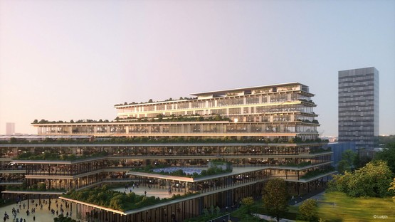 Kengo Kuma & Associates design the office of the future in Milan

