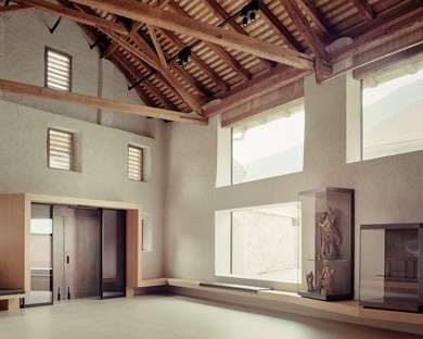 MoDusArchitects presents new entrance and extension of the Novacella Abbey Museum.
