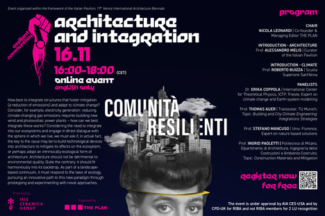 Media Cities Appunto Acqua Webinar Iris Ceramica Group and Resilient Communities - Biennale di Venezia
