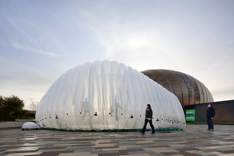 ecoLogicStudio presented Air Bubble air-purifying eco-machine and BioFactory architectural system at COP26 in Glasgow
