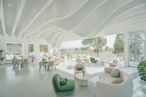LIM Café in Suzhou Bay Sports Park, China, designed by Parallect Design 
