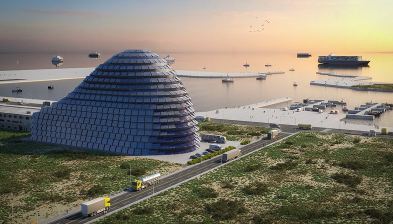 MVRDV designs Sun Rock, an architecture for capturing the sun
