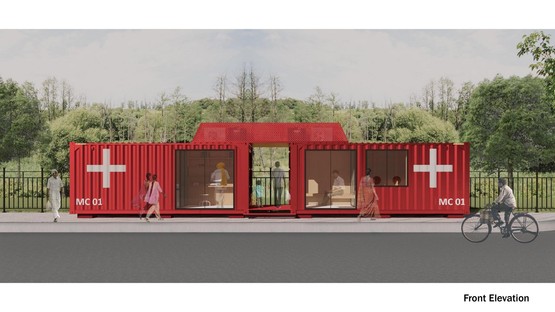  Architecture Discipline builds sustainable clinics out of containers in Delhi