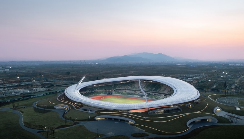 MAD Architects complete the Quzhou Sports Park stadium in China 
