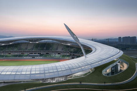 MAD Architects complete the Quzhou Sports Park stadium in China 
