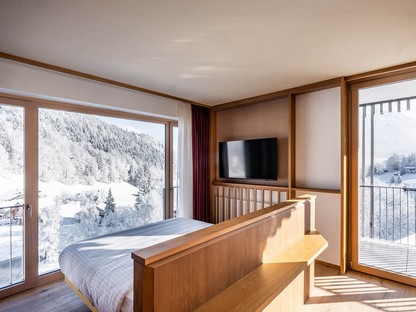 The colours and atmospheres of the Alpine landscape inspire the interior design of the 5-star Falkensteiner Hotel Montafon
