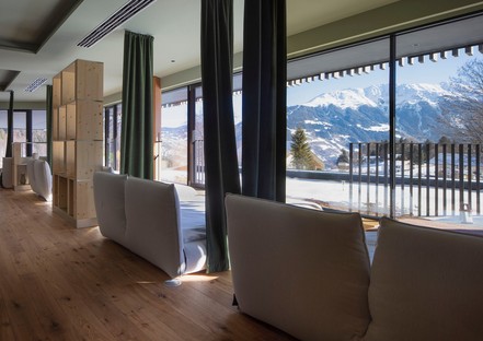 The colours and atmospheres of the Alpine landscape inspire the interior design of the 5-star Falkensteiner Hotel Montafon
