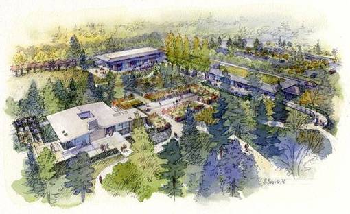 Olson Kundig Architects, plan for Bellevue Botanical Garden