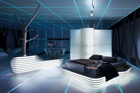 Exhibition of design inspired by the film TRON: Legacy
