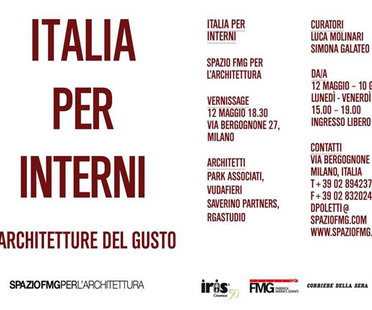 Exhibition ITALIA PER INTERNI - Architectures of taste
