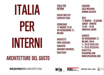 Exhibition ITALIA PER INTERNI – Architectures of taste

