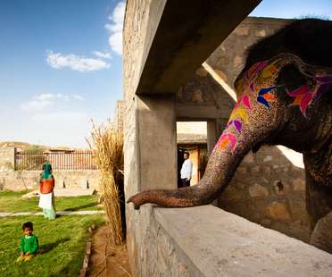 RMA Architects, Hathigaon housing for elephants and their caretakers
