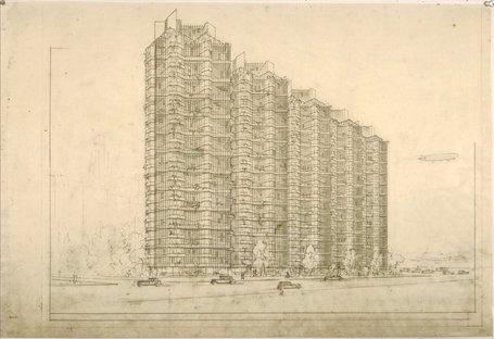 Frank Lloyd Wright and the City: Density vs. Dispersal exhibition at MoMA
