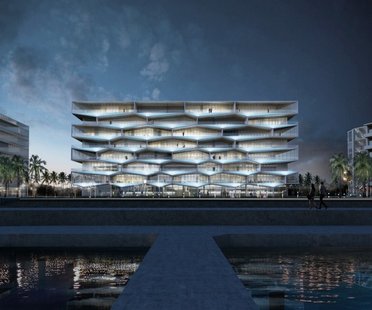 BIG, Honeycomb residential building in the Bahamas
