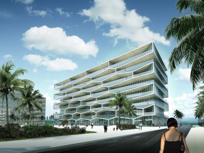 BIG, Honeycomb residential building in the Bahamas
