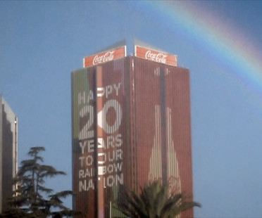 The Coca Cola rainbow celebrates the #RainbowNation, Johannesburg, South Africa 
