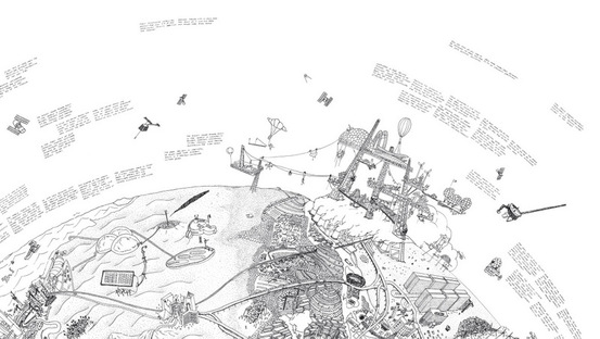 Raumlabor, Mappa Mundi, print on canvas, 2011-2014
