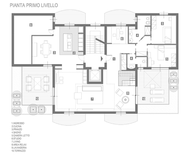 Multilevel home by Pierluigi Sammarro
