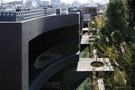 ARTechnic architects designed Breeze, a residential building containing an office in Tokyo

