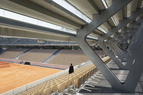 Marc Mimram has designed the new tennis court at Roland Garros in Paris
