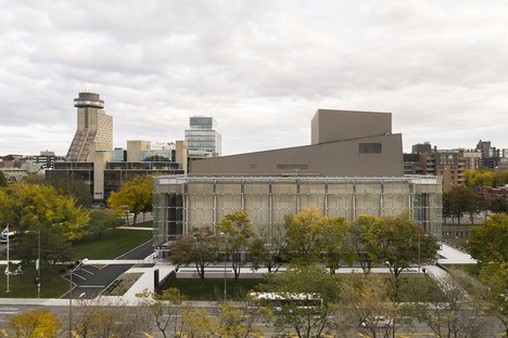 The new façade of the Grand Théâtre de Québec, designed by the Lemay and Atelier 21 studios
