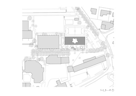Büro B Architekten: kindergarten in Rain school campus, Ittigen
