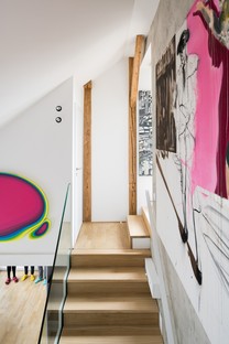 Esté architekti: Interiors of an attic duplex in Prague
