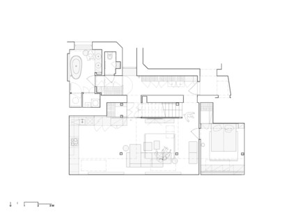 Esté architekti: Interiors of an attic duplex in Prague
