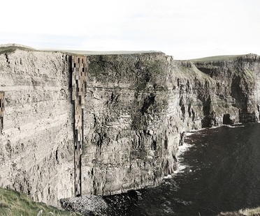 Romàn Cordero's cliff dwellings win a prize at Next Landmark 2014 
