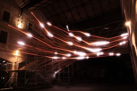 Vortex, light sculpture and installation by 1024 architecture