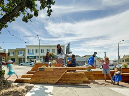 Recognition for the Sunset Parklet by INTERSTICE Architects in San Francisco 